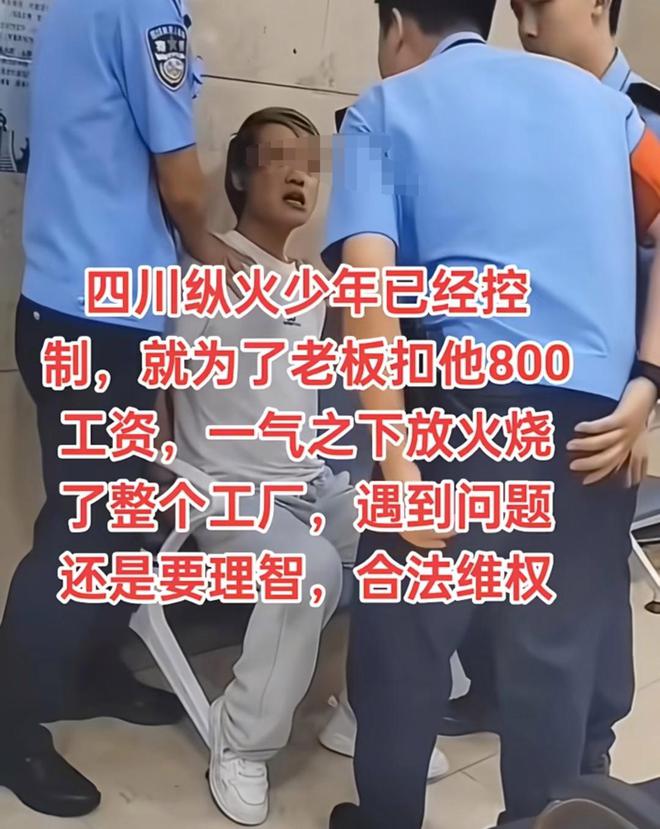 辟谣男子因拖欠800元纵火照片曝光开元棋牌警方通报屏山县放火案详情：(图4)